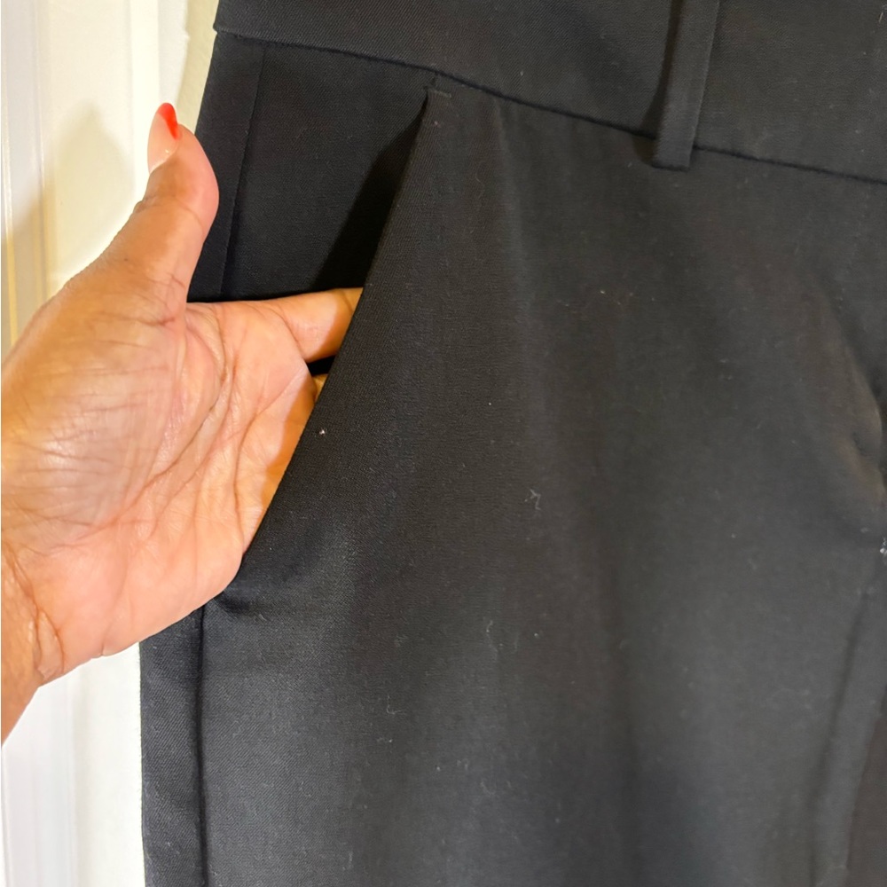 Gap Basic Black Mini Skirt W/ Split - image 4